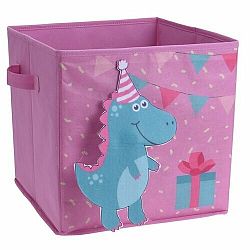 Dětský úložný box Dinosaurus, 32 x 32 x 30 cm
