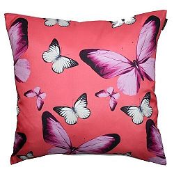 Domarex Polštářek Butterfly růžová, 40 x 40 cm