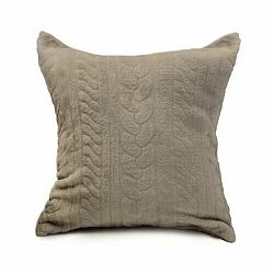 Domarex Polštářek Luxury Wool hnědá, 40 x 40 cm