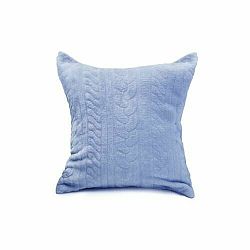 Domarex Polštářek Luxury Wool modrá, 40 x 40 cm