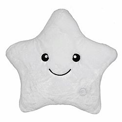 Domarex Polštářek Shiny Star LED bílá, 40 x 35 cm