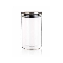 Dóza skleněná FREIA 1100 ml, s víčkem
