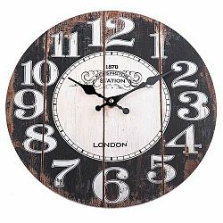 Dřevěné nástěnné hodiny Kensington, pr. 34 cm