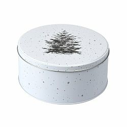 EH Plechová dóza na sušenky Winter, stromek