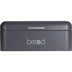 EH Plechový chlebník s víkem Bread, šedá