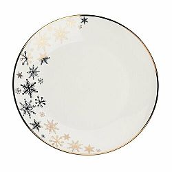 EH Porcelánový dezertní talíř Snowflakes, 19 cm