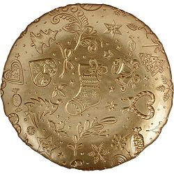 EH Vánoční talíř Gold, 21 cm