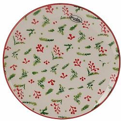 EH Vánoční talíř Yule, 21 cm, cesmína