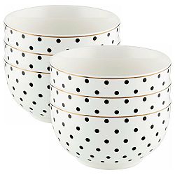 Florina Sada porcelánových misek Puntík 13 cm, 6 ks