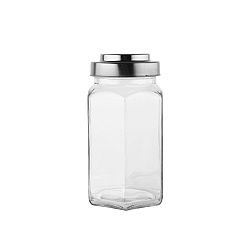 Florina Skleněná dóza Prizmo, 1 l 