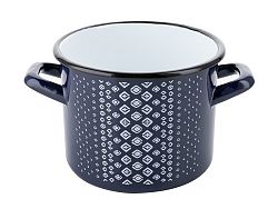Florina Smaltovaný hrnec Trelis, 22 cm, modrá