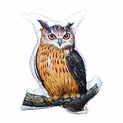 Forbyt Tvarovaný 3D polštářek Sova, 35 x 25 cm