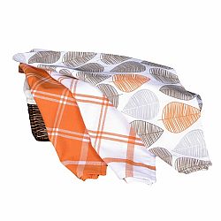 Forbyt Vánoční utěrka Leaves, 45 x 70 cm, sada 3 ks