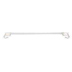 Gardinia Vitrážní tyčka vzpěrná bílá, 75 - 125 cm