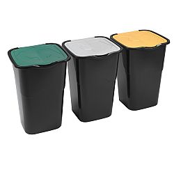 Heidrun Sada odpadkových košů 3x 50 l