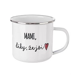 InDecor Plecháček MAMI, díky, že jsi 500 ml, bílá