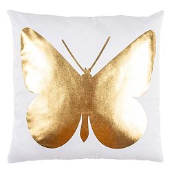 JAHU Polštářek Gold De Lux Motýl, 43 x 43 cm