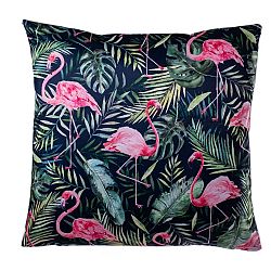 Jahu Povlak na polštářek Flamingo listy, 40 x 40 cm