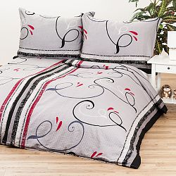 Jahu Saténové povlečení Delissia gray
