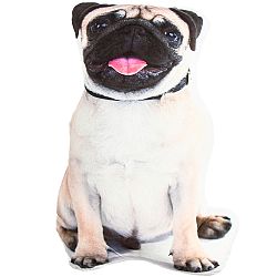 Jahu Tvarovaný polštářek Mops , 50 cm
