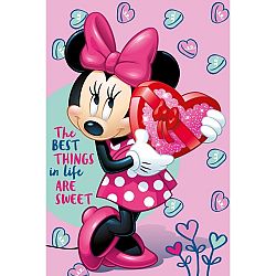 Jerry Fabrics Deka Minnie pink, 100 x 150 cm
