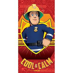 Jerry Fabrics Osuška Fireman Sam red, 70 x 140