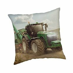 Jerry Fabrics Polštářek Traktor green, 40 x 40 cm 