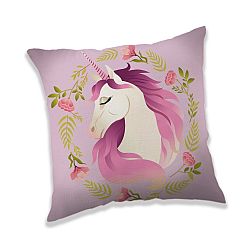 Jerry Fabrics Polštářek Unicorn flower, 40 x 40 cm