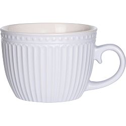 Kameninový hrnek Cappuccino, 460 ml, sv. šedá