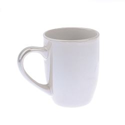 Kameninový hrnek perleťový 330 ml, bílá