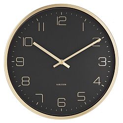 Karlsson 5720BK designové nástěnné hodiny, pr. 30 cm