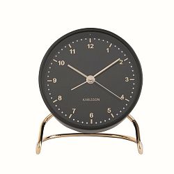 Karlsson 5764BK designový budík, 11 cm