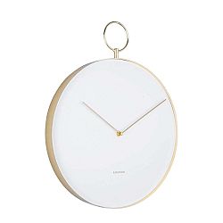Karlsson 5765WH designové nástěnné hodiny, pr. 34 cm