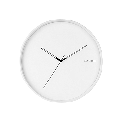 Karlsson 5807WH Designové nástěnné hodiny pr. 40 cm