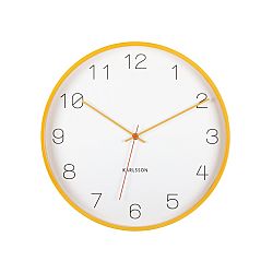 Karlsson 5926YE designové nástěnné hodiny 40 cm