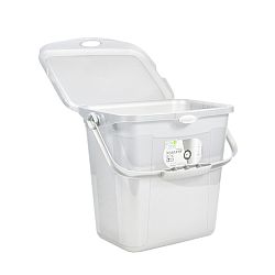 Katex Plastový box na prací prášek 7 l, bílá