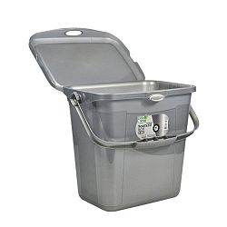 Katex Plastový box na prací prášek 7 l, šedá