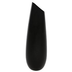Keramická váza Drop, 7 x 26 x 7 cm, černá