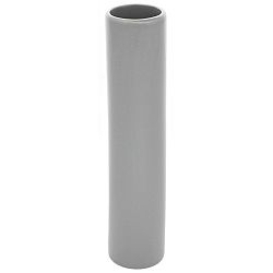 Keramická váza Tube, 5 x 24 x 5 cm, šedá