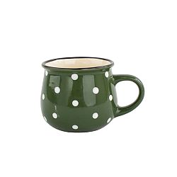 Keramický hrnek Dots 230 ml, zelená
