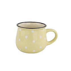 Keramický hrnek Dots 230 ml, žlutá