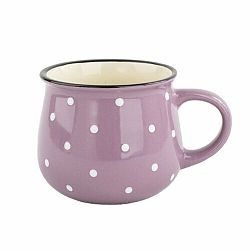 Keramický hrnek Dots 770 ml, fialová
