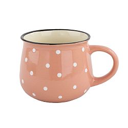Keramický hrnek Dots 770 ml, oranžová