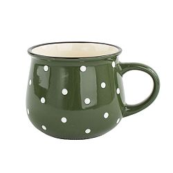 Keramický hrnek Dots 770 ml, zelená