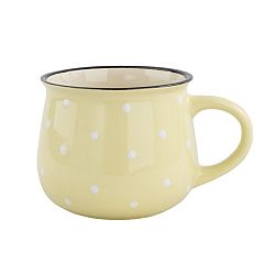 Keramický hrnek Dots 770 ml, žlutá