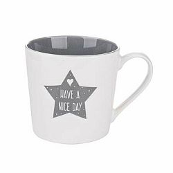 Keramický hrnek Grey Star, 380 ml