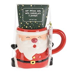 Keramický hrnek s čokoládou Santa, 250 ml 