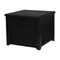 Keter Zahradní úložný box Cube Rattan hnědá, 208 l