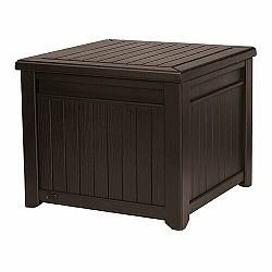 Keter Zahradní úložný box Cube Wood hnědá, 208 l