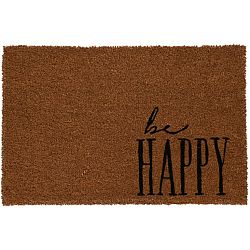 Kokosová rohožka Be happy, 39 x 59 cm